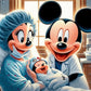 micky mouse family cartoon animation diamond painting kit