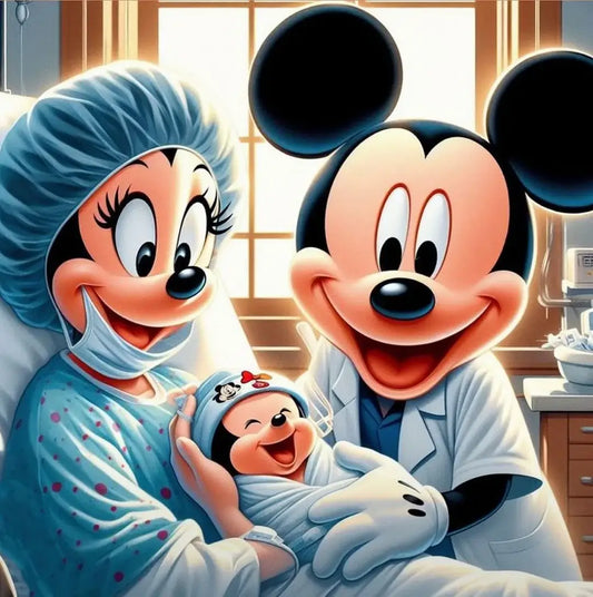 micky mouse family cartoon animation diamond painting kit