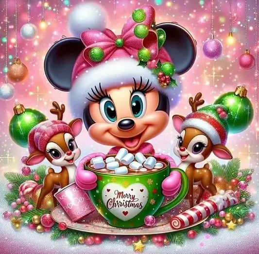 Micky Mouse And Deers Diamond Painting