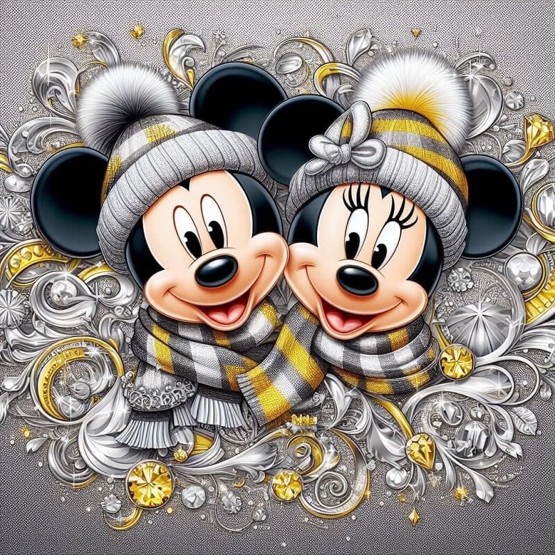 5D DIY Diamond Painting Kit - Full Round / Square - Micky Mouse