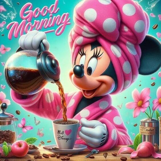 Pink Minnie Mouse Diamond Art