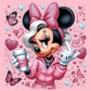 Minnie Mouse In Pink Diamond Art