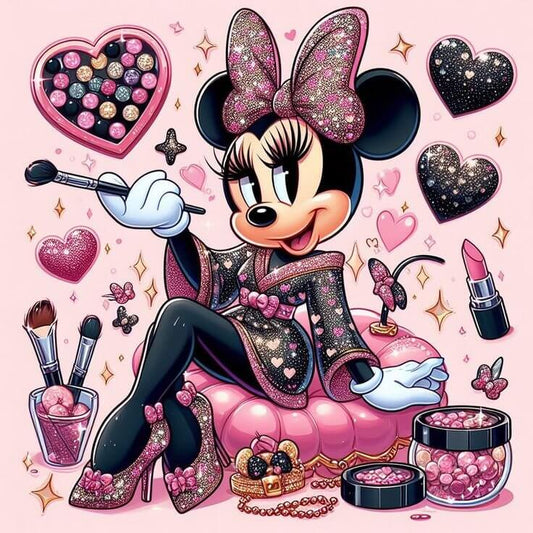 Make Up Minnie Mouse Diamond Art