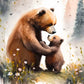 5D DIY Diamond Painting - Full Round / Square - Mom And Baby Bear