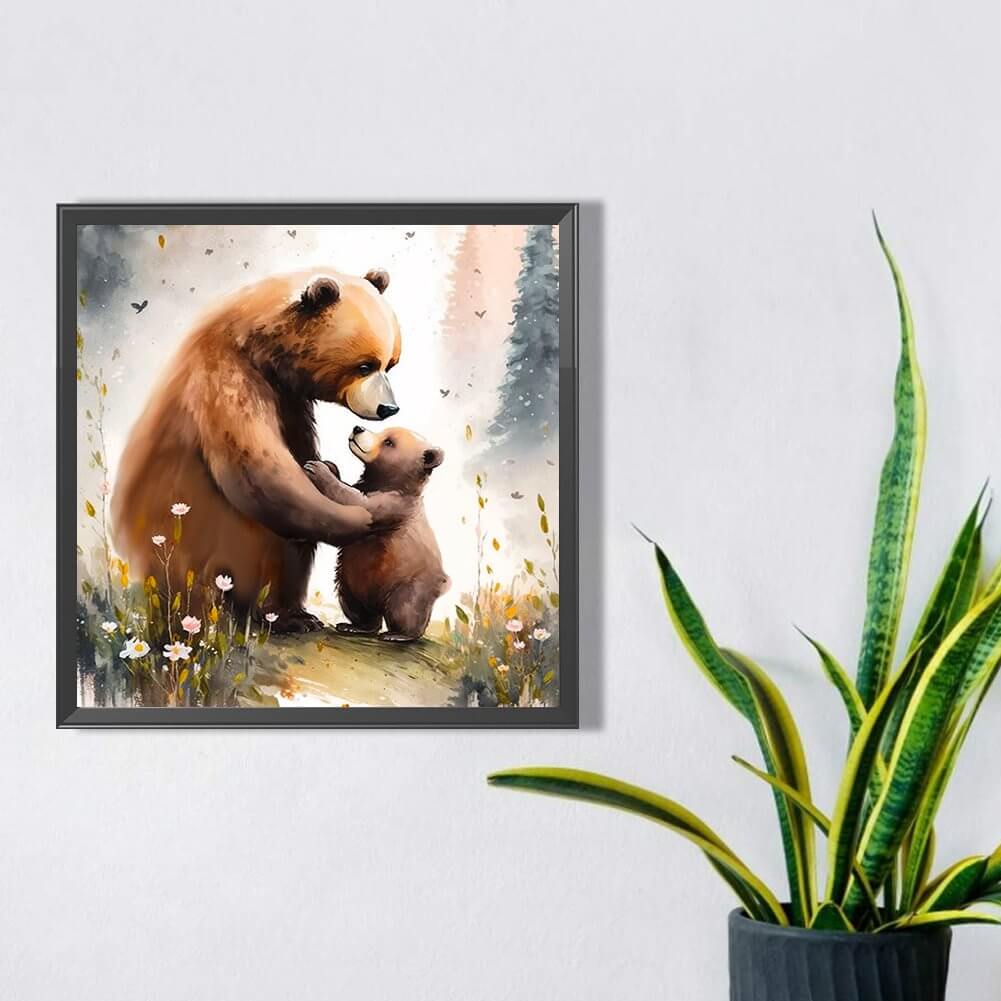 Mom And Baby Bear 5D DIY Diamond Painting