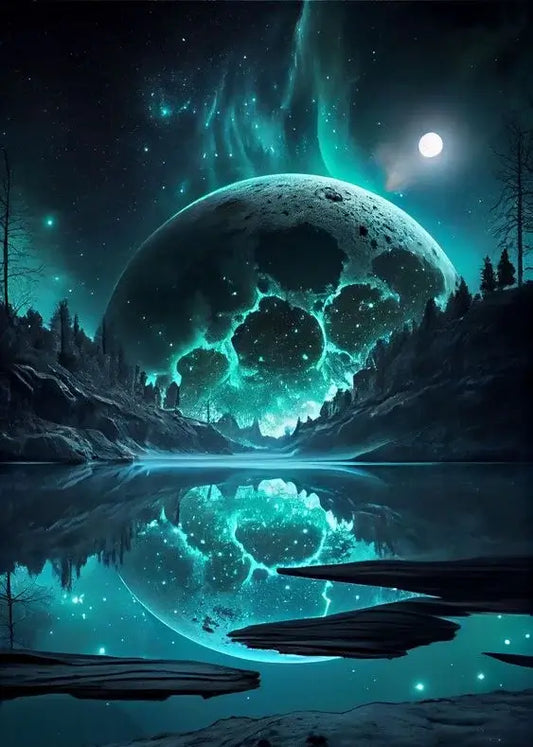 Moon Scenery Diamond Painting Kit