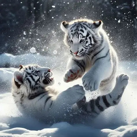 Mum And Baby Tigers diamond painting