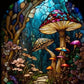 Mushroom Stained Glass 5D DIY Diamond Painting Kit