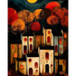 Night House Paint By Number Acrylic Oil Painting Kit