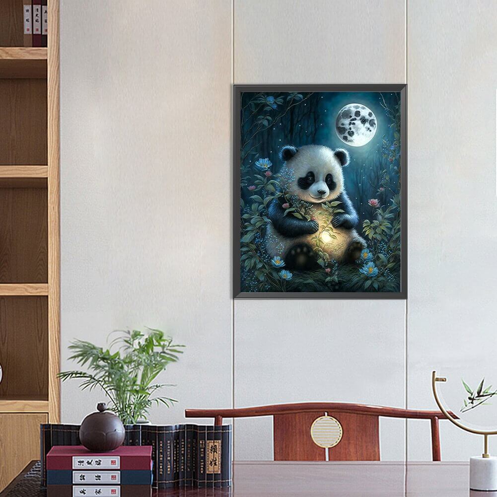 Night Panda 5D DIY Diamond Painting Kit