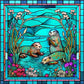 Otter Stained Glass Diamond Painting
