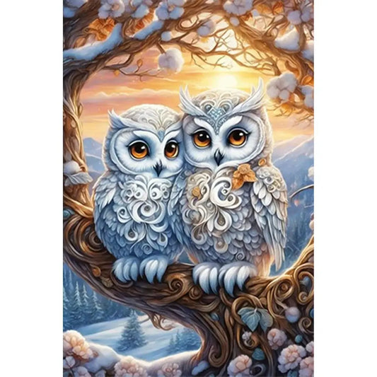 5D DIY Diamond Painting - Full Round / Square - Owls A