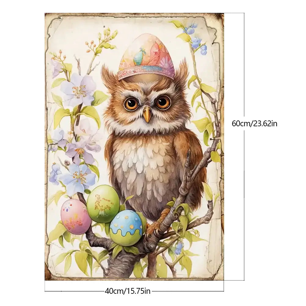 Owl Paint By Number Size