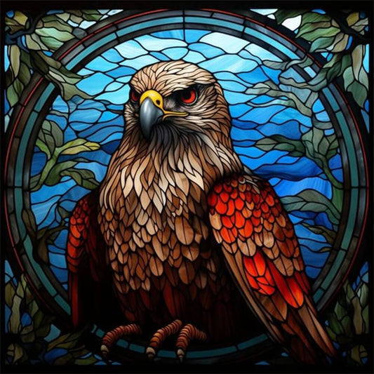 Owl Stained Glass Diamond Painting