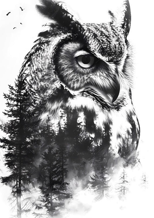 Owl Tree View 5D DIY Diamond Painting