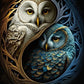 Two Owls 5D DIY Diamond Painting 