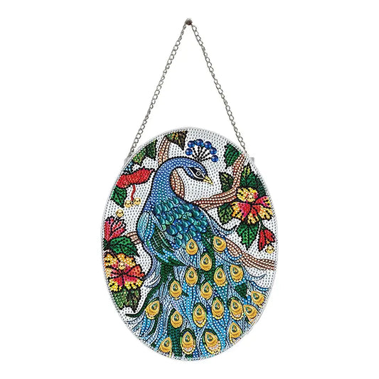 peacock diamond art vintage hanging ornament