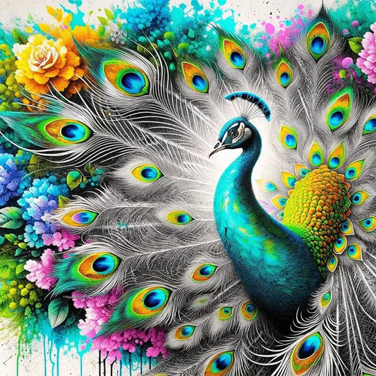 Peacock Diamond Art Kit