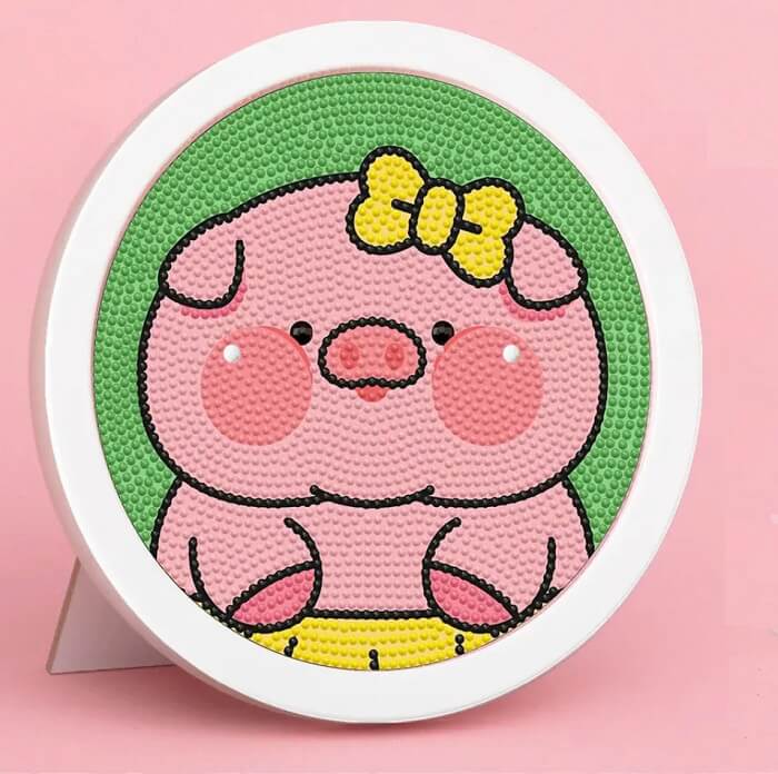 Pig Symbolic Animals Diamond Painting Kit For Kids