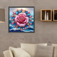 pink crystal flower diamond art