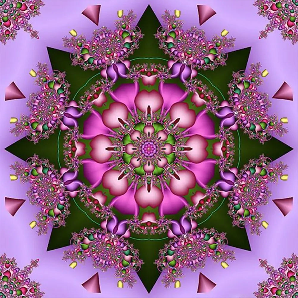 Pink Mandala Full Round / Square Diamond Painting