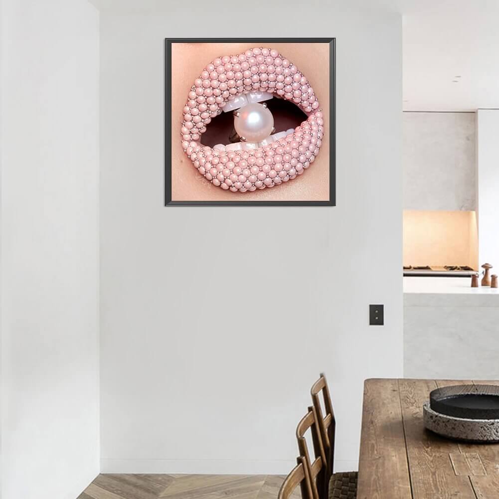 Pink Mouth 5D DIY Diamond Painting Kit