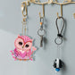6pcs Pink Owl DIY Diamond Painting Keychains