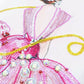 pink wedding dress crystal rhinestone diamond painting