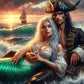 Pirate And Mermaid Diamond Painting