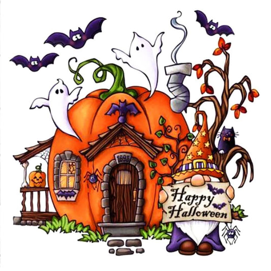 Pumpkin House Halloween Diamond Painting