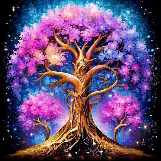 Purple Tree 5D DIY Diamond Painting