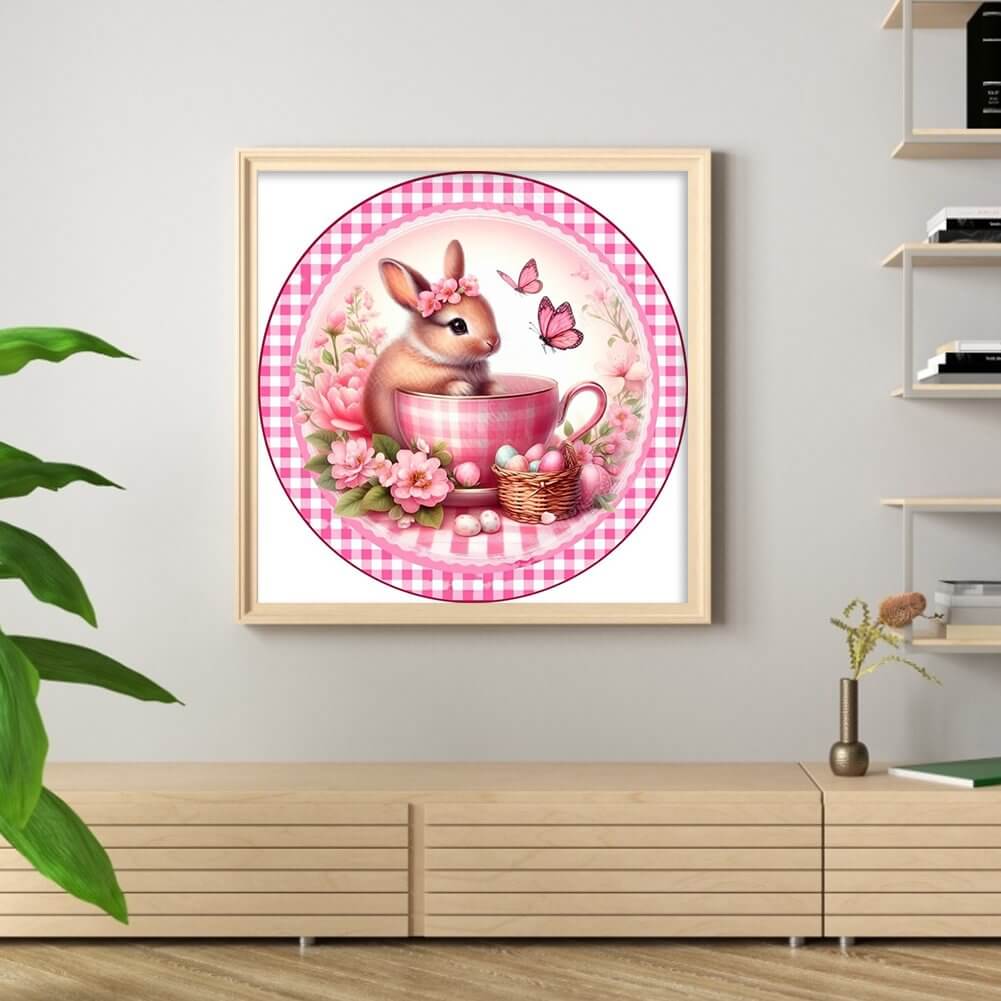 Pink Rabbit 5D DIY Diamond Painting Kit