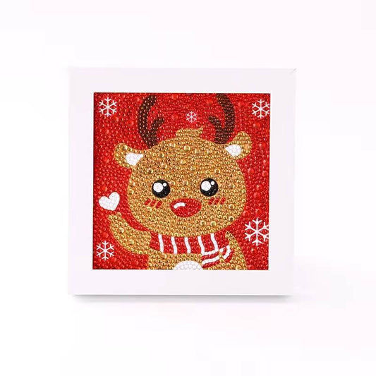 reindeer diamond painting for kids