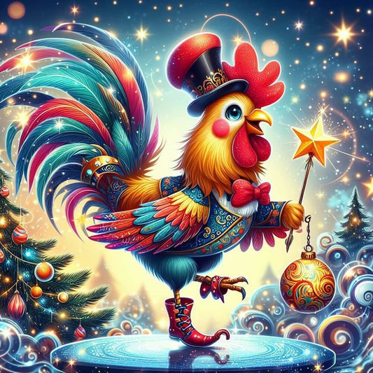 Ccfqiangtie DIY Diamond Painting Kits for Teens,Creative Animal,Watercolor  Big Rooster,5D Full Round Drill Diamond Painting kit Christmas Thanksgiving  Decorati - 40x50cm : : Home & Kitchen