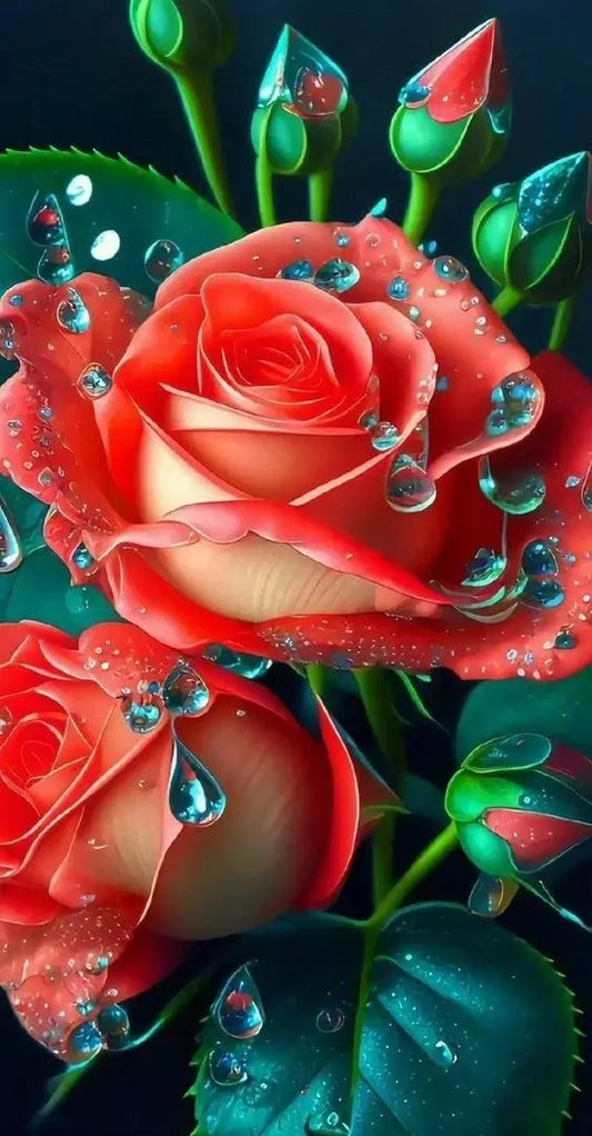 Rose Flower Diamond Painting