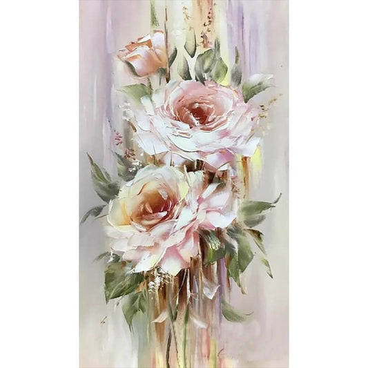 DIY Diamond Art Mosaic Canvas Flowers With Round Embroidery, Rose 5D Design  For Home Art Decor 30x30CM From Wenjingcomeon, $3.81