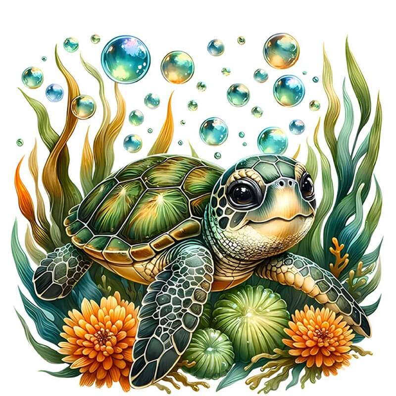 Sea Turtle Diamond art kit