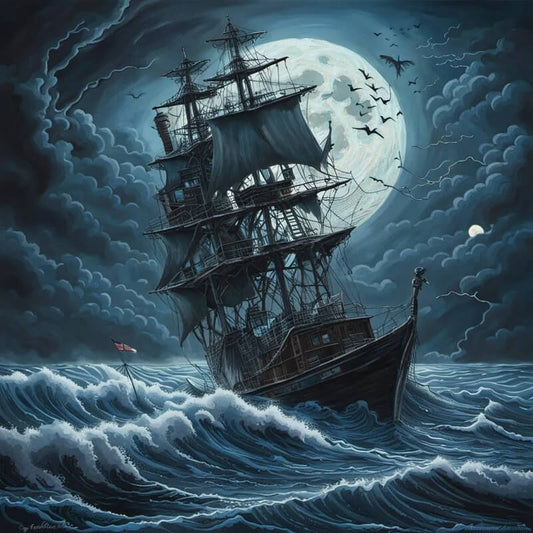 Ship In The Storm 5D DIY Diamond Painting