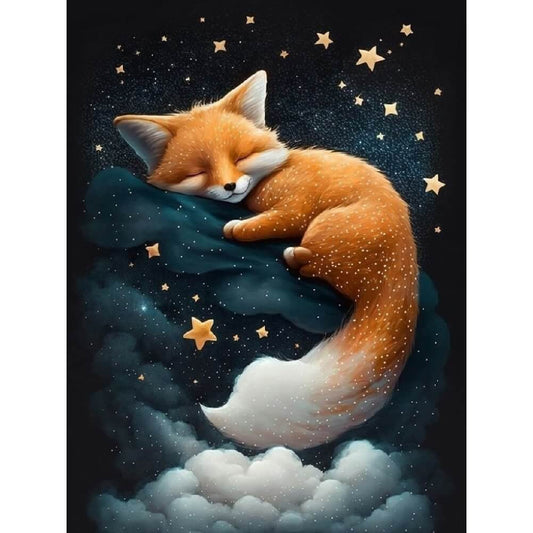 Diamond Painting - Full Round / Square - Sleeping Fox B