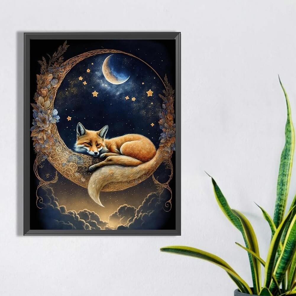 Sleeping Fox A Diamond Painting