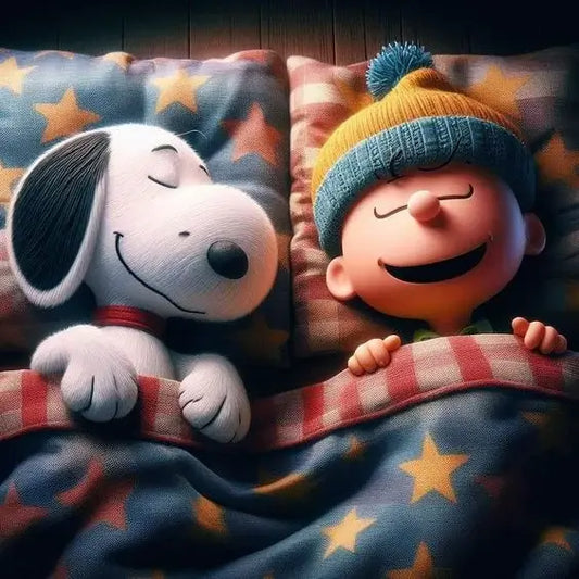 sleeping snoopy diamond art