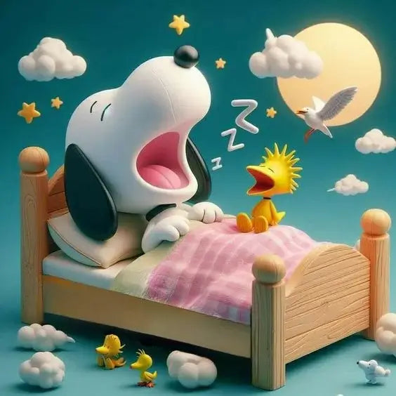 Sleeping Snoopy diamond painting