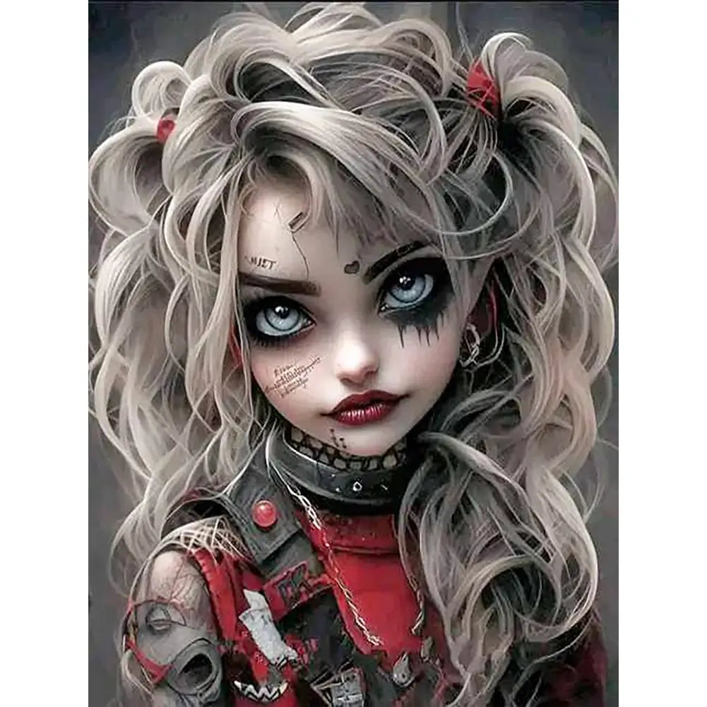 5D DIY Halloween Diamond Painting - Full Round / Square - Silent Girl A