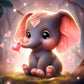 5D DIY Small Elephant Diamond Painting