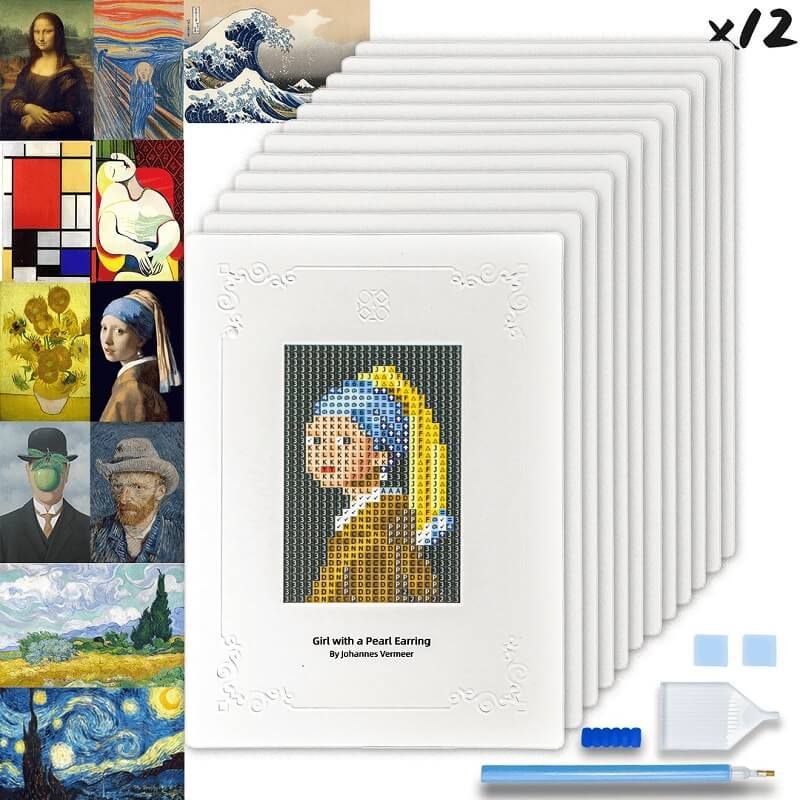 small size world famous painting diamond art kit