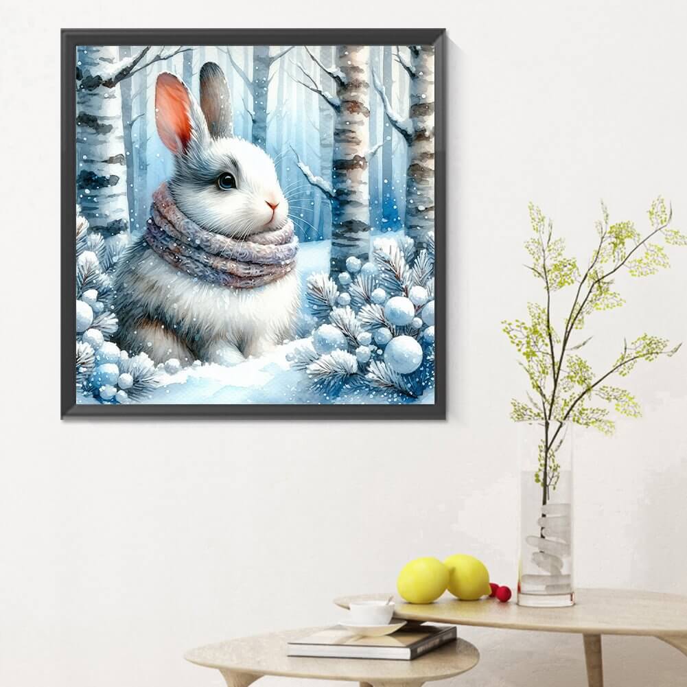 Snow Bunny 5D DIY Diamond Painting Kit
