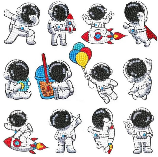 spaceman diamond painting stickers kit
