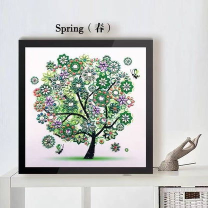 spring tree crystal rhinestone diamond painting