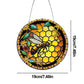 Stained Glass Bee DIY Diamond Painting Vintage Hanging Ornament Size