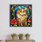 stained glass cat diamond painting kit